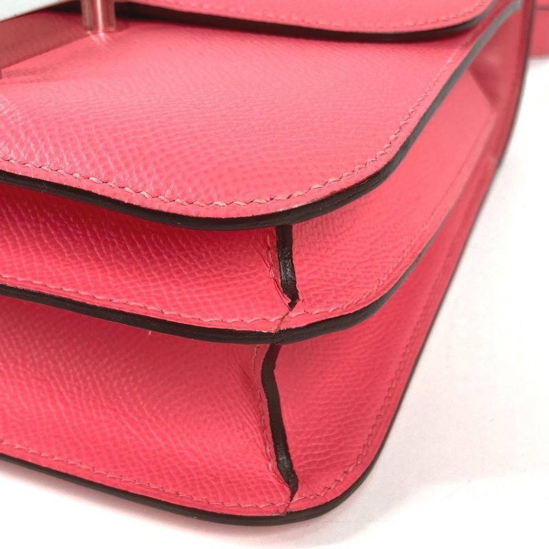 Hermes Shoulder Bag Constance 24 Epsom Rose Azalea Pink