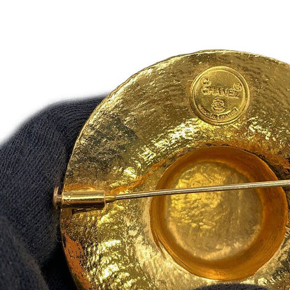 Chanel Brooch Straw Hat Motif Metal