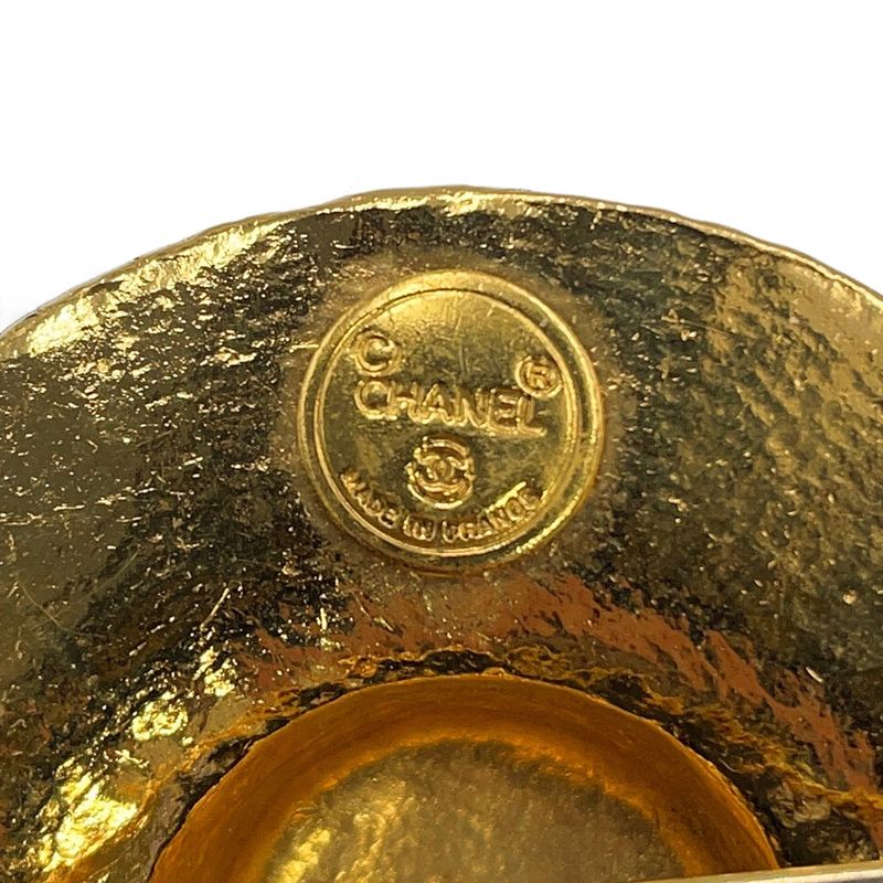 Chanel Brooch Straw Hat Motif Metal