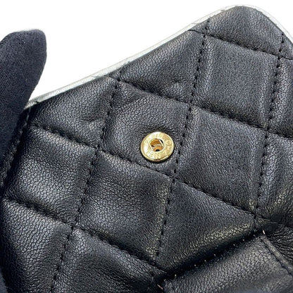 Chanel Belt Bag CC Logo Quilted Mini Chain Lambskin Black Multicolor