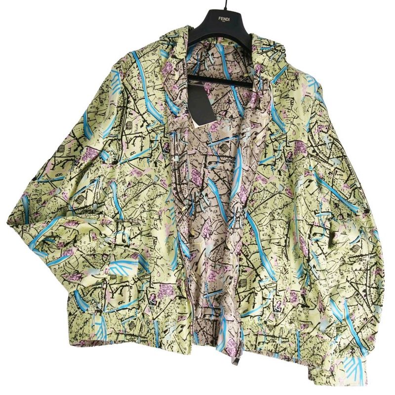 Fendi Jacket Reversible Silk 58 Condition Description