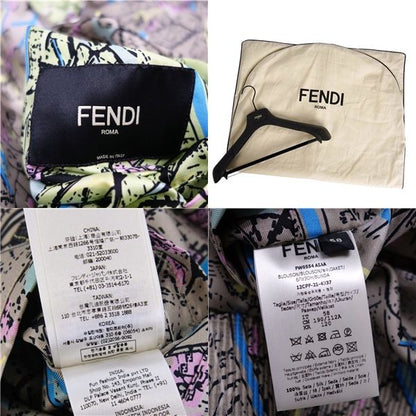 Fendi Jacket Reversible Silk 58 Condition Description
