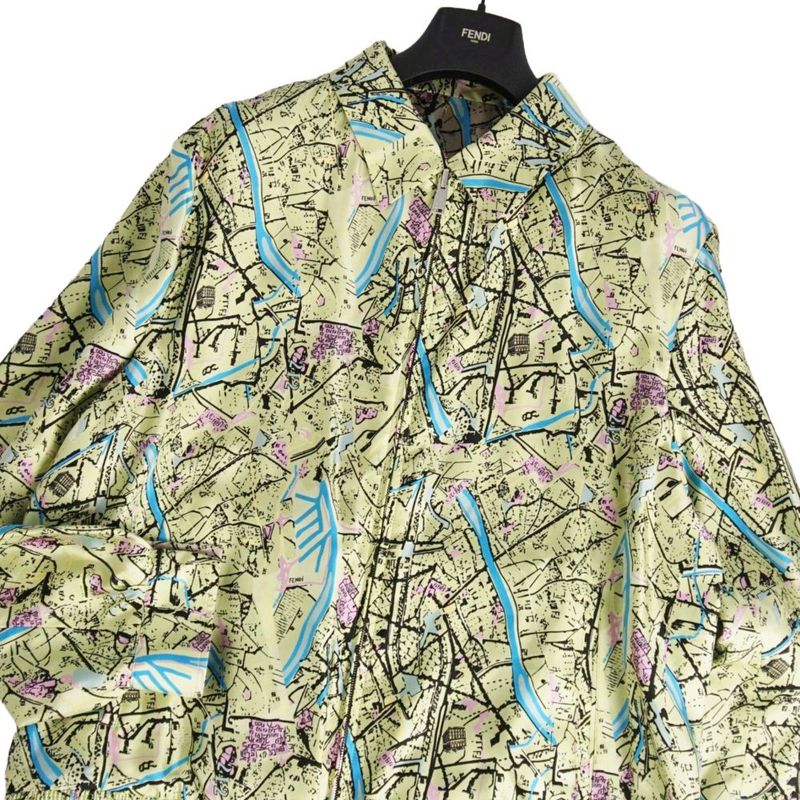Fendi Jacket Reversible Silk 58 Condition Description