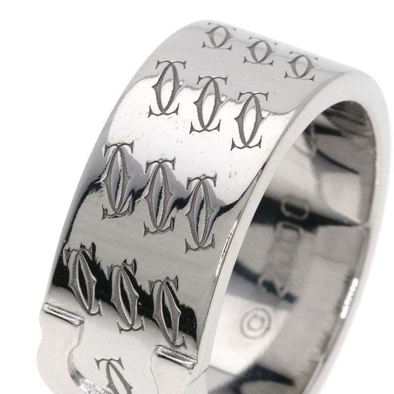 Cartier 2C Christmas Limited 52 Ring 18K White Gold