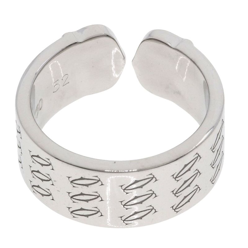 Cartier 2C Christmas Limited 52 Ring 18K White Gold