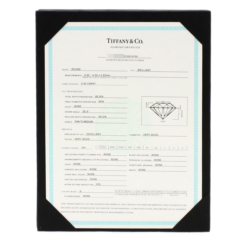 Tiffany & Co Solitaire Diamond Ring