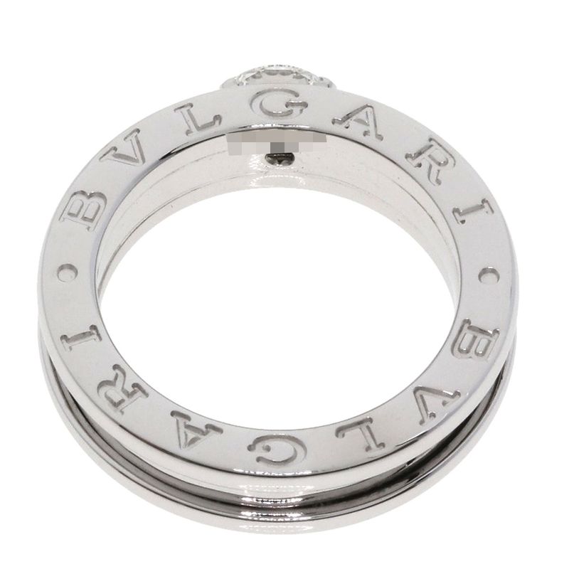 Bvlgari Band Diamond 49 Ring 18K White Gold