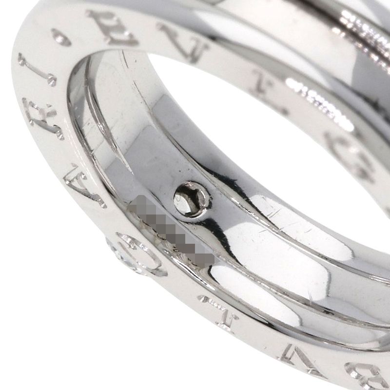 Bvlgari Band Diamond 49 Ring 18K White Gold