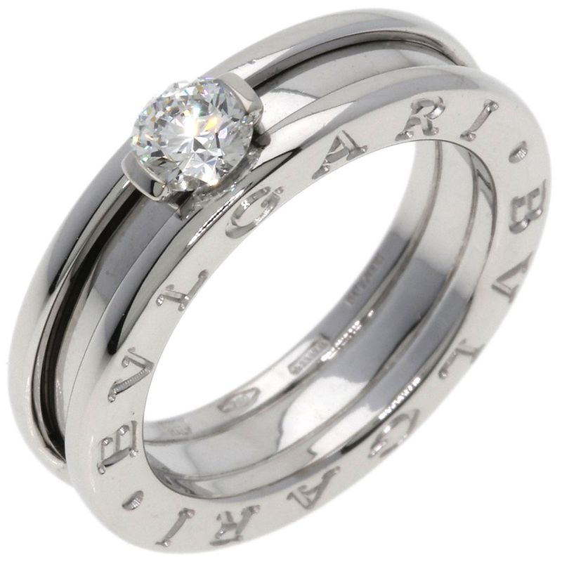Bvlgari Band Diamond 49 Ring 18K White Gold