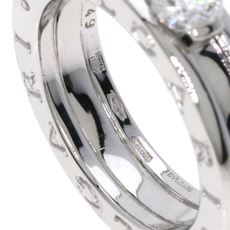 Bvlgari Band Diamond 49 Ring 18K White Gold