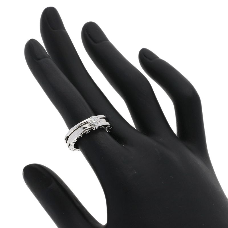 Bvlgari Band Diamond 49 Ring 18K White Gold