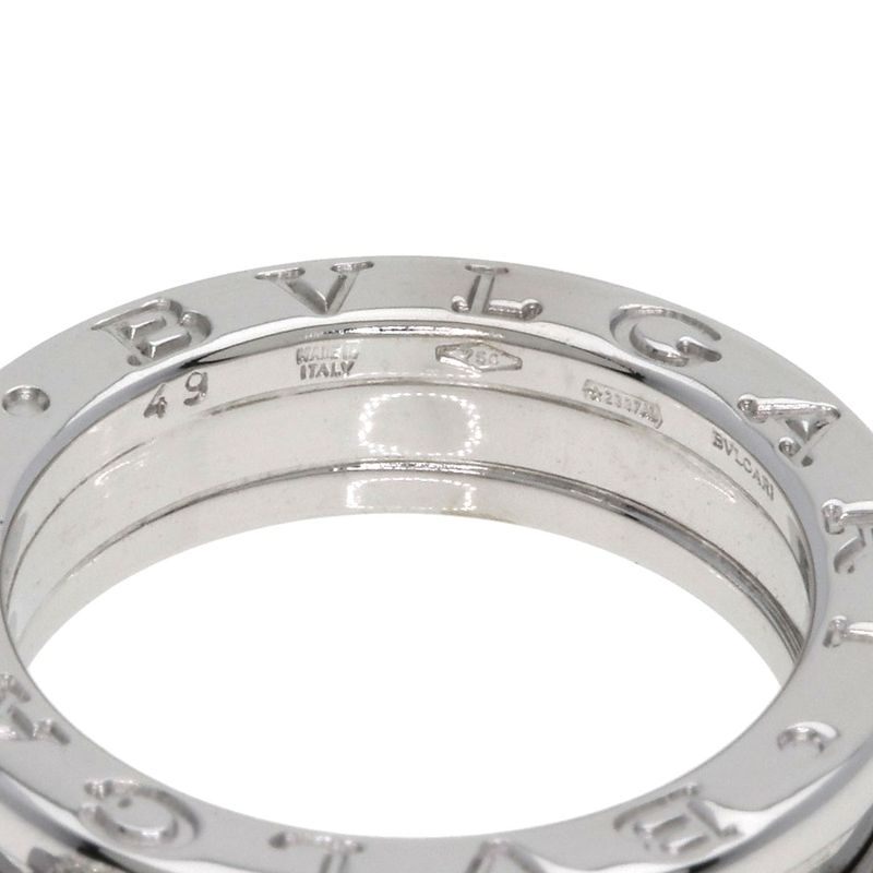 Bvlgari Band Diamond 49 Ring 18K White Gold