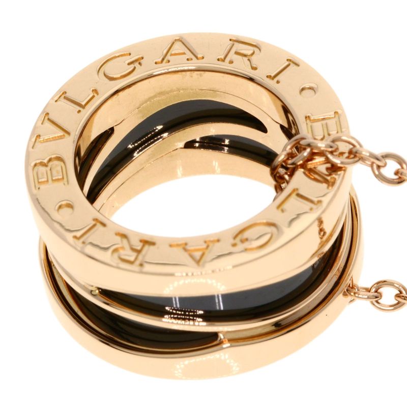 Bvlgari Legend Black Ceramic Necklace 18K Pink Gold