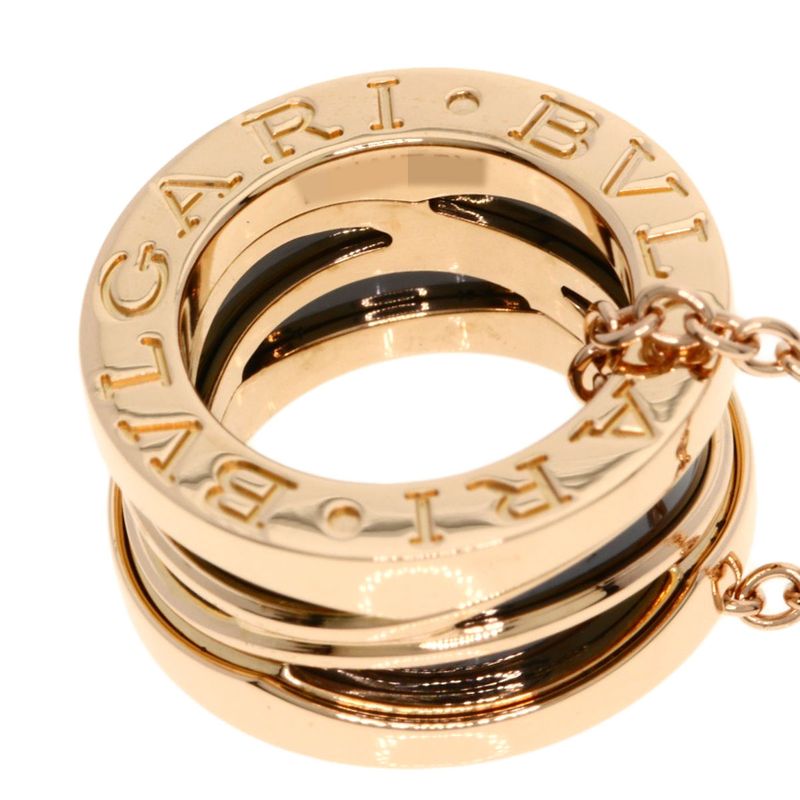 Bvlgari Legend Black Ceramic Necklace 18K Pink Gold