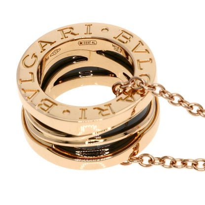 Bvlgari Legend Black Ceramic Necklace 18K Pink Gold