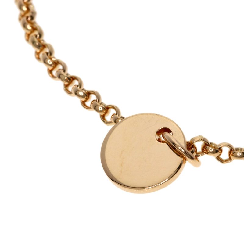 Hermes Exlibris MM Diamond Necklace 18K Pink Gold