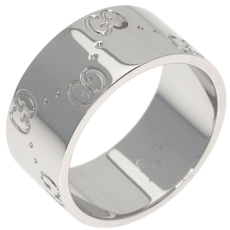Gucci Icon Wide Ring 18K White Gold