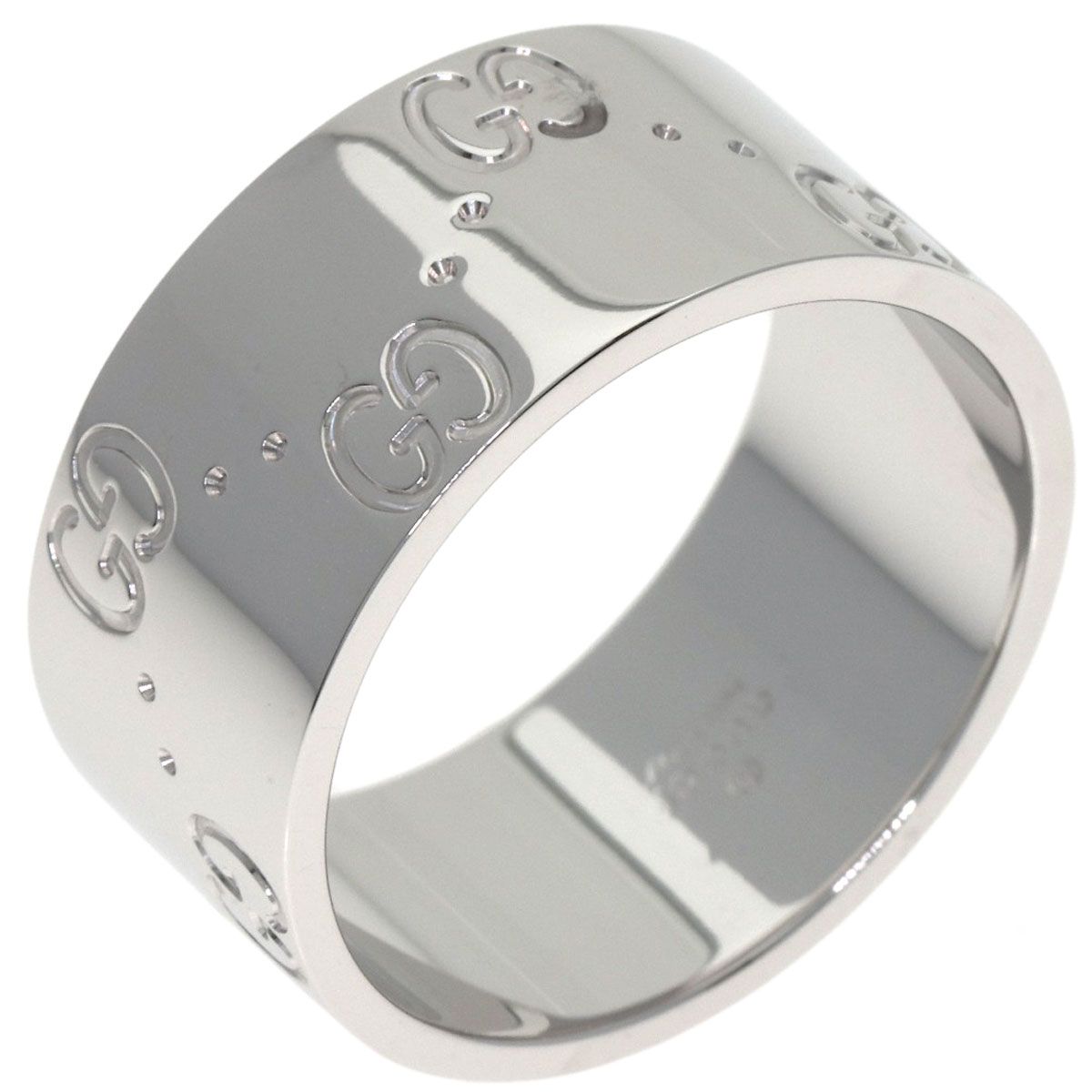 Gucci Icon Wide Ring 18K White Gold