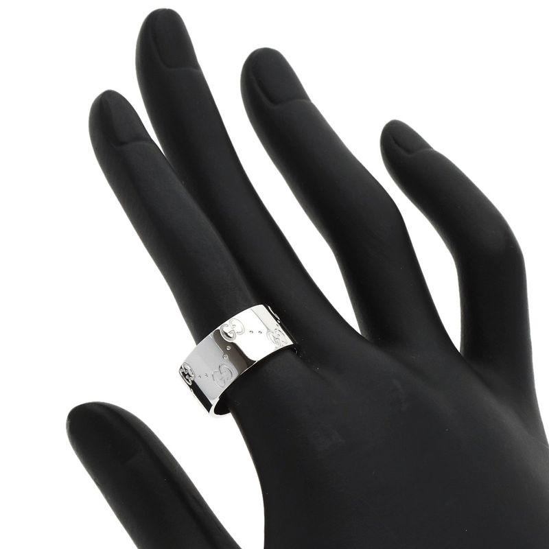 Gucci Icon Wide Ring 18K White Gold
