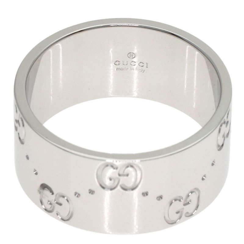 Gucci Icon Wide Ring 18K White Gold