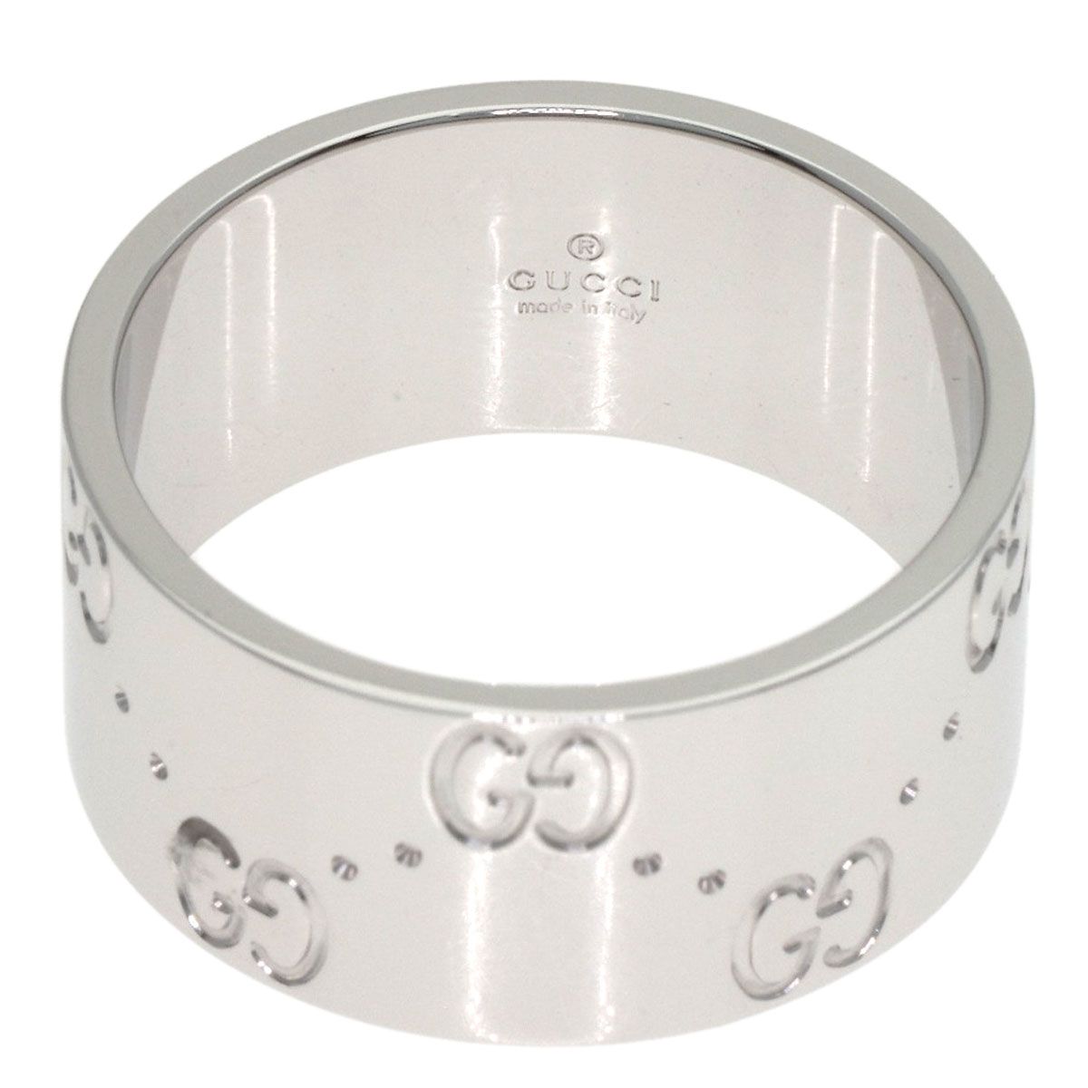 Gucci Icon Wide Ring 18K White Gold