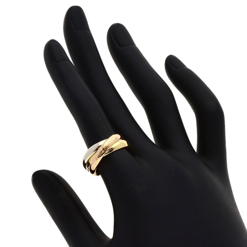Cartier Trinity 51 Ring 18K Yellow Gold 18K Pink White