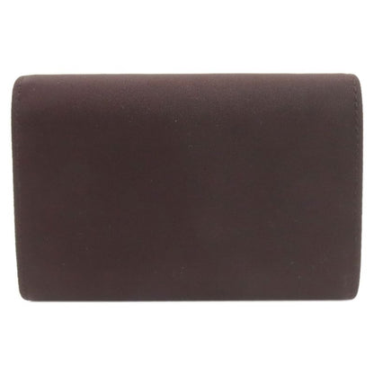 Prada Logo Bifold Wallet Dark Brown