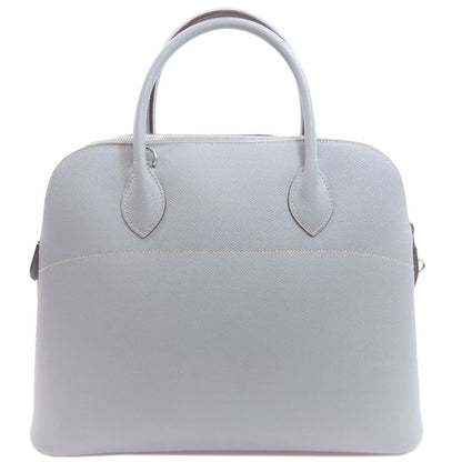 Hermes Bolide 37 Silver Handbag Epsom Light Blue