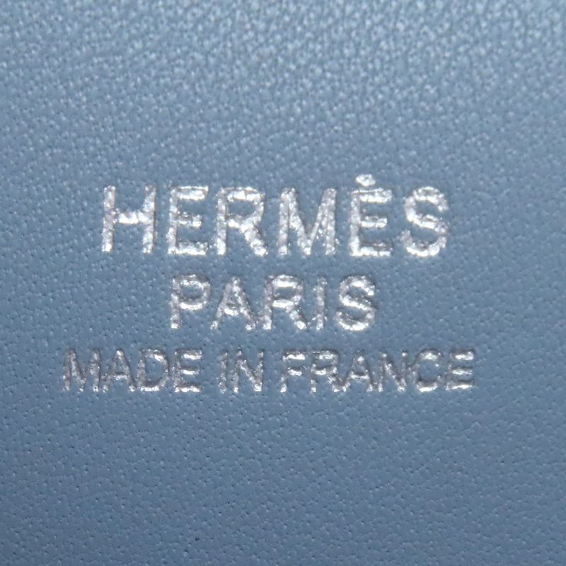 Hermes Bolide 37 Silver Handbag Epsom Light Blue