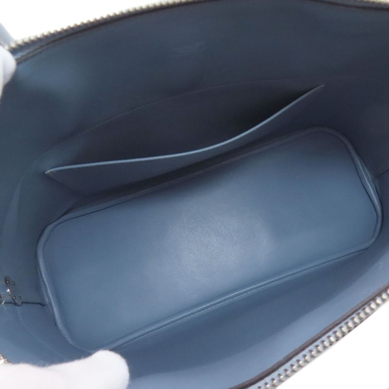 Hermes Bolide 37 Silver Handbag Epsom Light Blue
