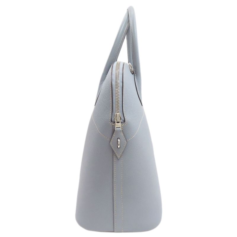 Hermes Bolide 37 Silver Handbag Epsom Light Blue