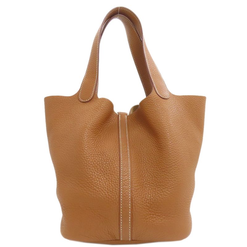 Hermes Picotin Lock MM Silver Handbag