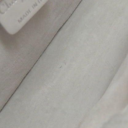 Dior Book Tote Mini Macro Cannage 2-Way Handbag White Gray White