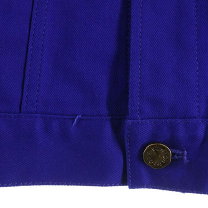 Louis Vuitton Logo Button Cotton Denim Jacket Blue Neo