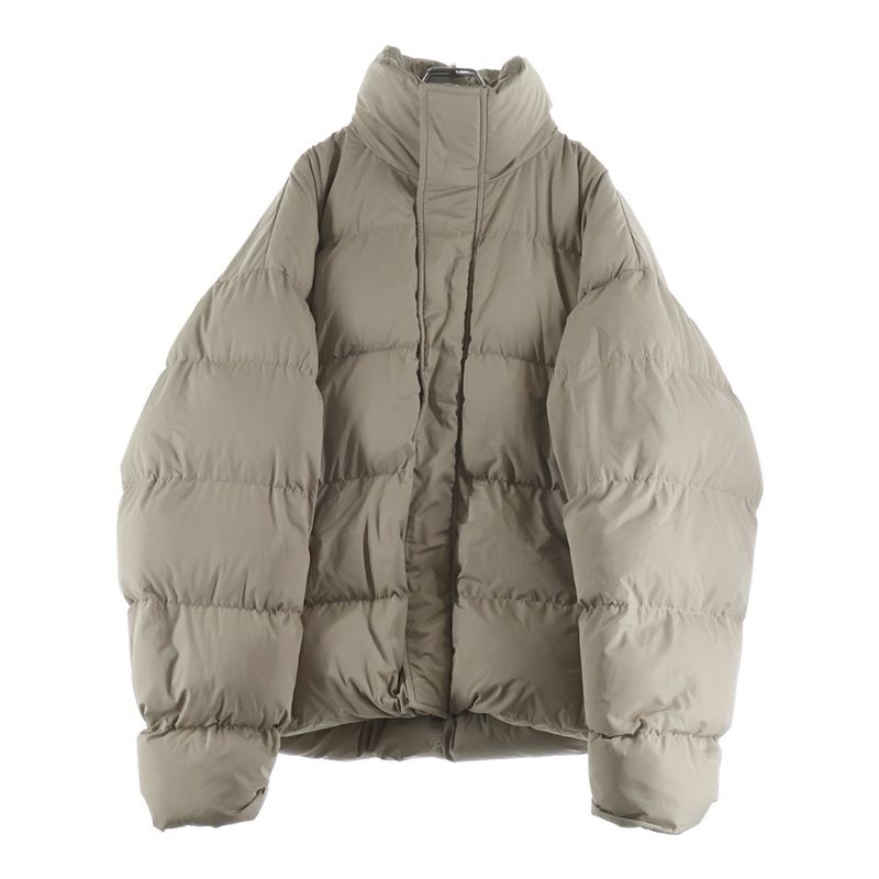 Balenciaga BB Puffer Jacket Microfaille Beige