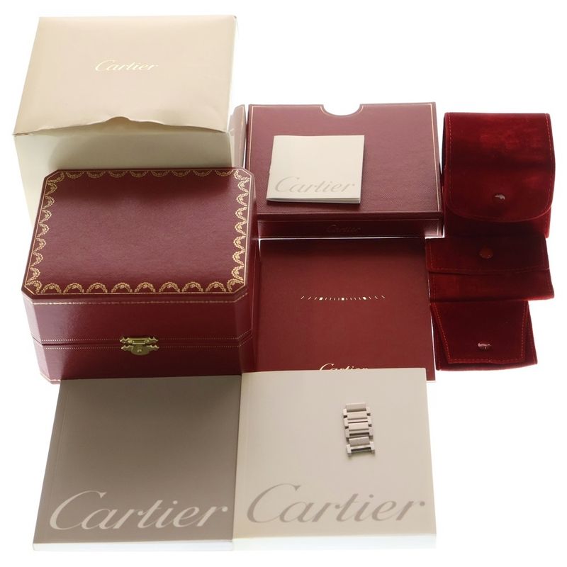 Cartier Tank Francaise MM Silver Dial SS Quartz Stainless Steel Watch
