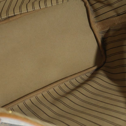 Louis Vuitton Monogram Neverfull MM Leather Tote Brown