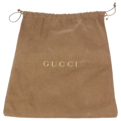 Gucci Embossed Logo Straight Tip Leather Shoes Brown