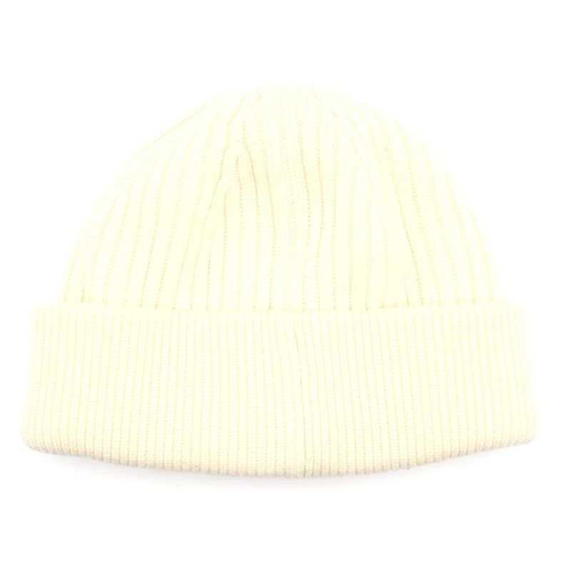Loewe Ribbed Wool Knit Hat Cap White