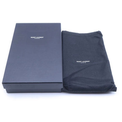 Saint Laurent Paris Cassandra Wallet Card Case Navy Leather