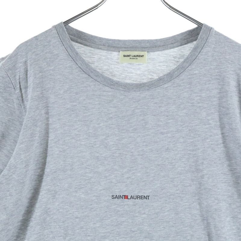 Saint Laurent Paris Logo Short Sleeve T-Shirt Black