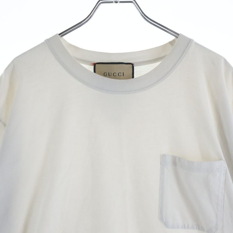 Gucci Eschatology Pocket Tee Crew Neck Short Sleeve T-Shirt Cut