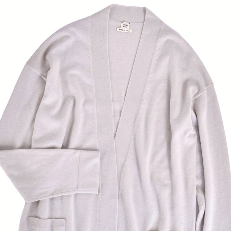 Hermes Cardigan Knit Cashmere Top