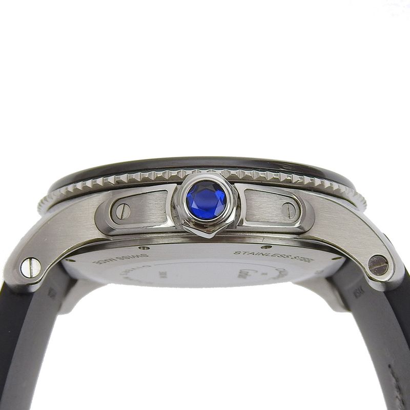 Cartier Calibur Diver Stainless Steel Rubber Watch