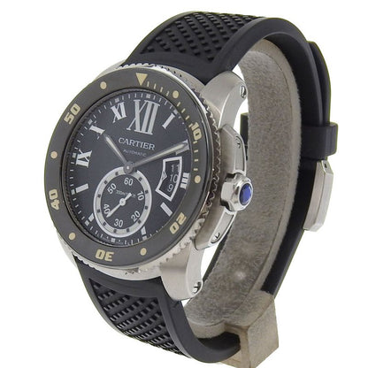 Cartier Calibur Diver Stainless Steel Rubber Watch