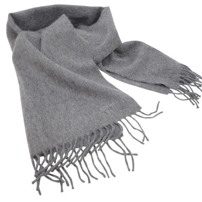 Hermes Uni Brode Scarf Cashmere Gray Autumn