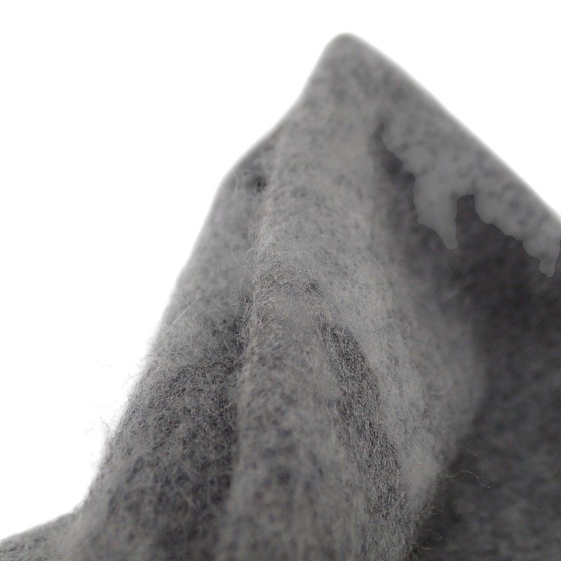Hermes Uni Brode Scarf Cashmere Gray Autumn