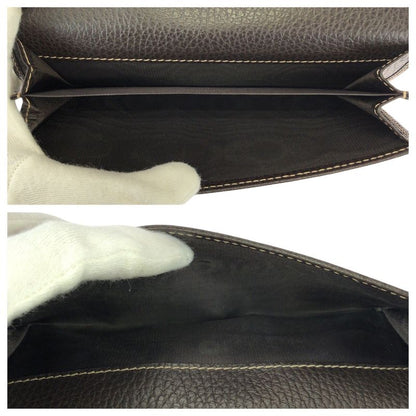 Gucci GG Crystal Brown Gold Leather Wallet