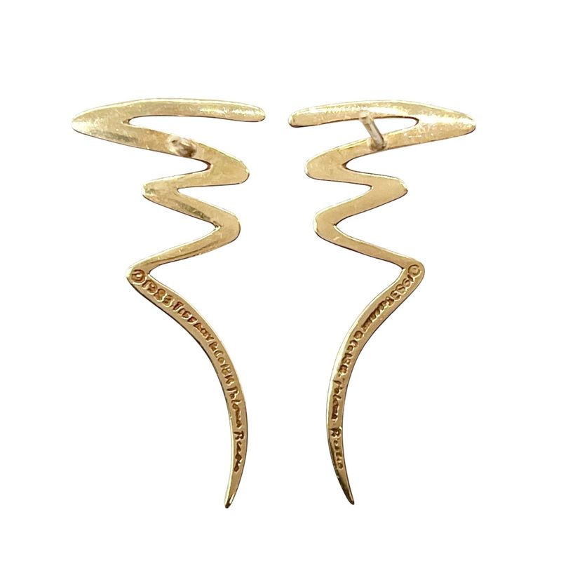 Tiffany & Co Earrings Scribble Paloma Picasso Gold