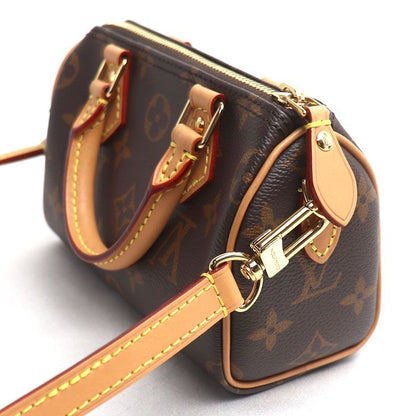 Louis Vuitton Nano Speedy 2-Way Shoulder Bag Brown